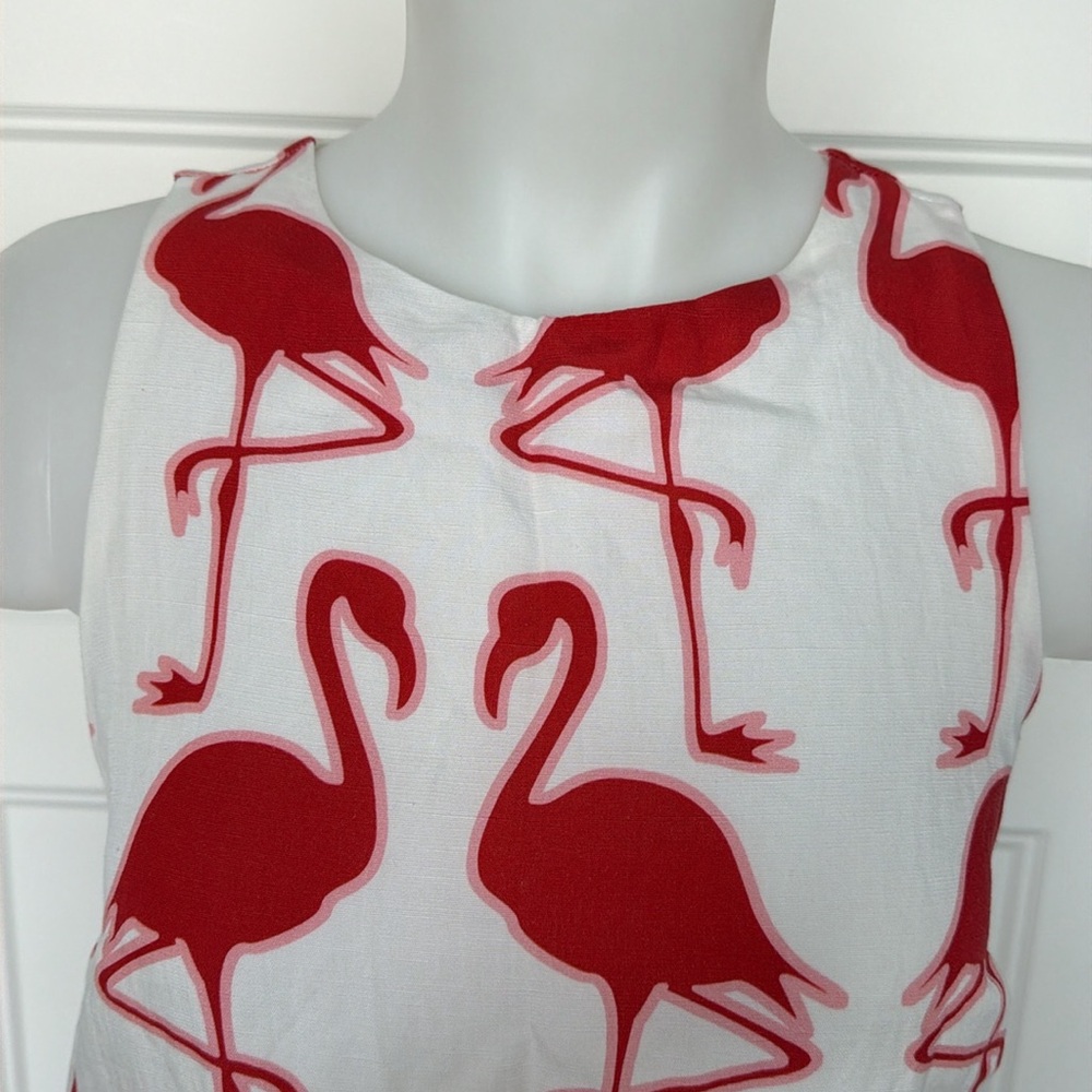 NWT (Anthro) Maeve Sleeveless Linen Blend Printed Shift Mini Dress in Sz XXS - Picture 5 of 15